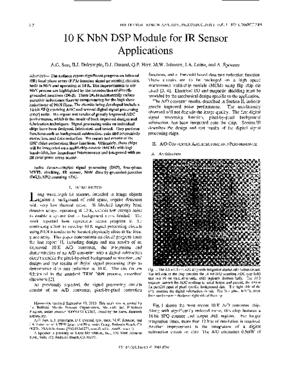 (PDF) 10 K NbN DSP module for IR sensor applications
