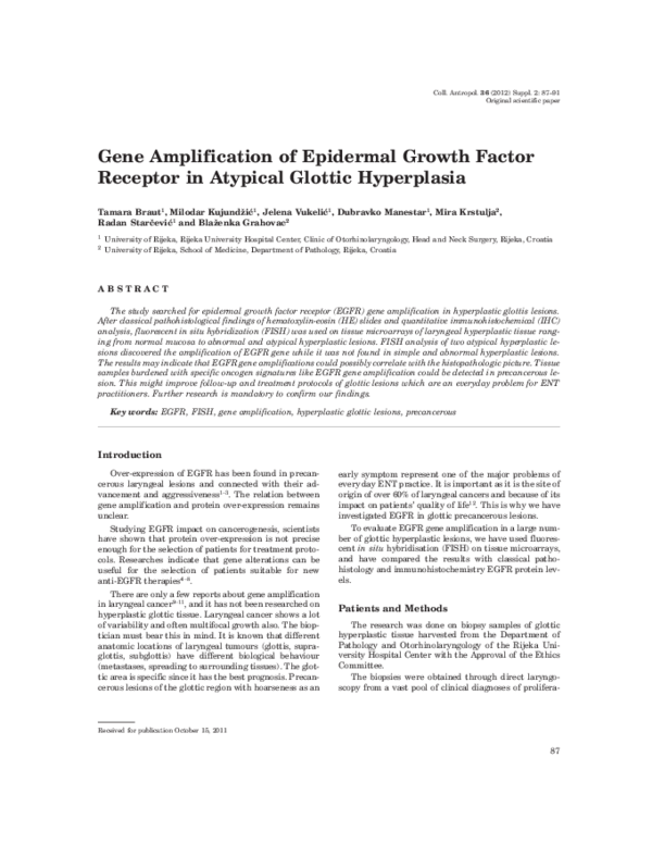 (PDF) Gene amplification of epidermal growth factor receptor in ...