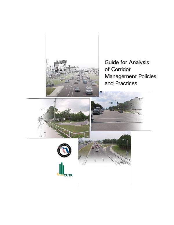 (PDF) Guide for Analysis of Corridor Management Policies and Practices