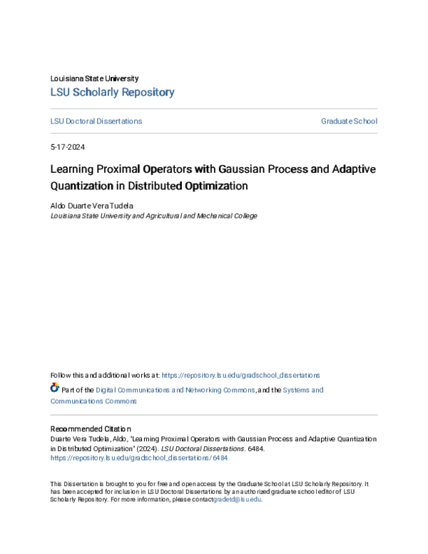 (PDF) Learning Proximal Operators with Gaussian Process and Adaptive ...