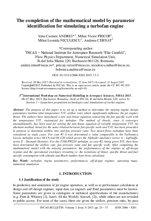 (PDF) The completion of the mathematical model by parameter ...