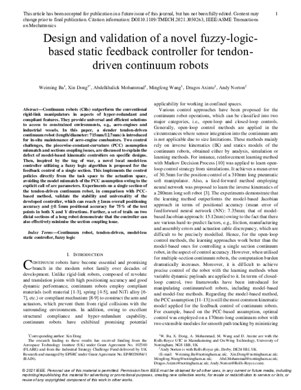 (PDF) Design and Validation of a Novel Fuzzy-Logic-Based Static ...