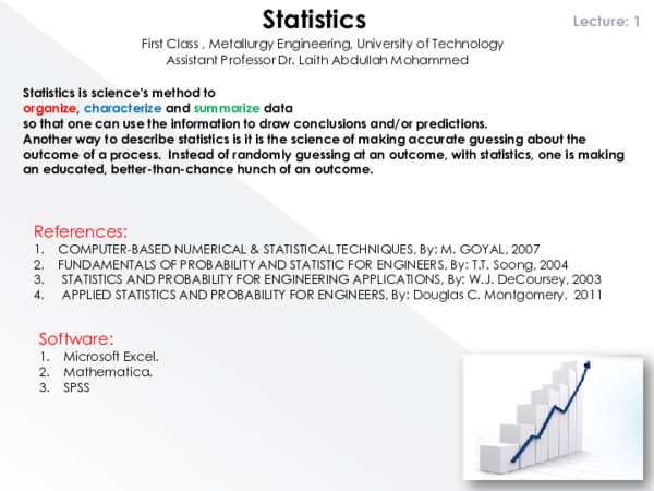 (PDF) Statistics