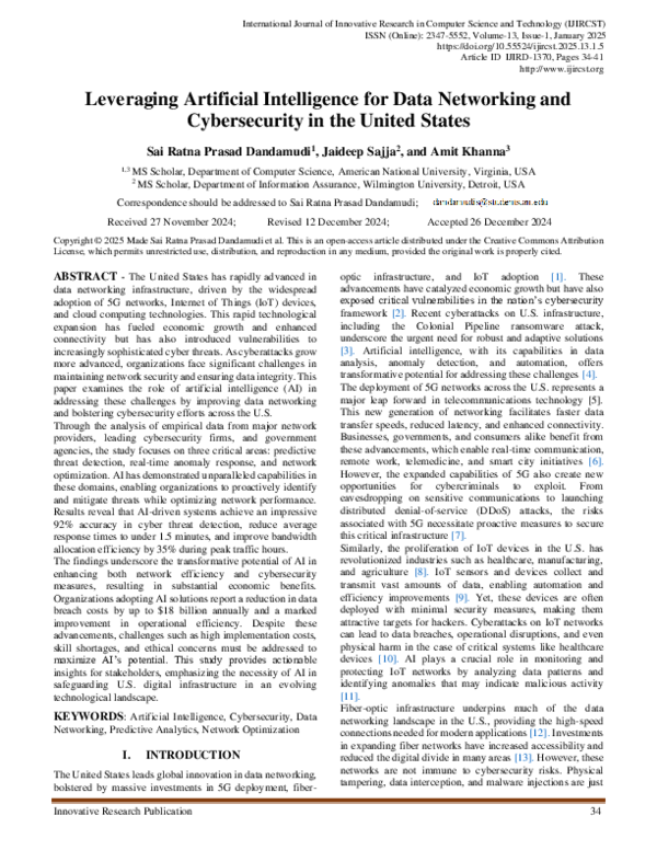 (PDF) Leveraging Artificial Intelligence for Data Networking and ...