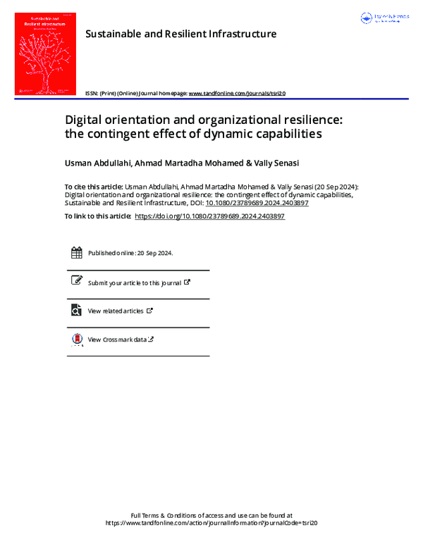 (PDF) Digital orientation and organizational resilience the contingent ...