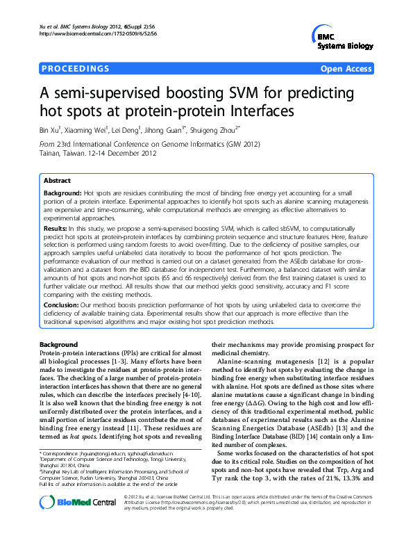 (PDF) A semi-supervised boosting SVM for predicting hot spots at ...