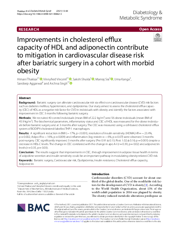 (PDF) Improvements in cholesterol efflux capacity of HDL and ...