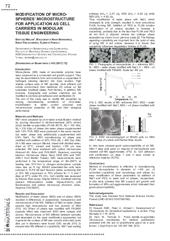 (PDF) Modification of microspheres’ microstructure for application as ...