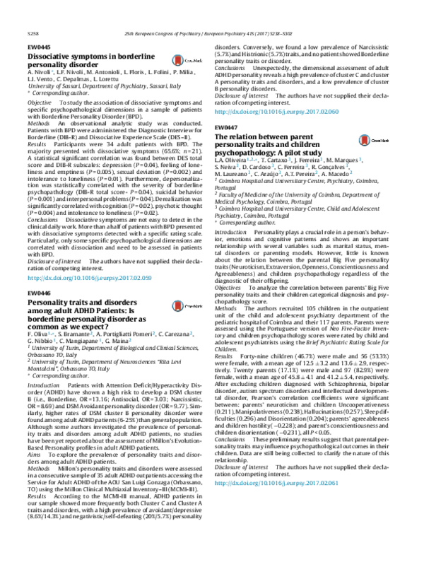 (PDF) The relation between parent personality traits and children ...
