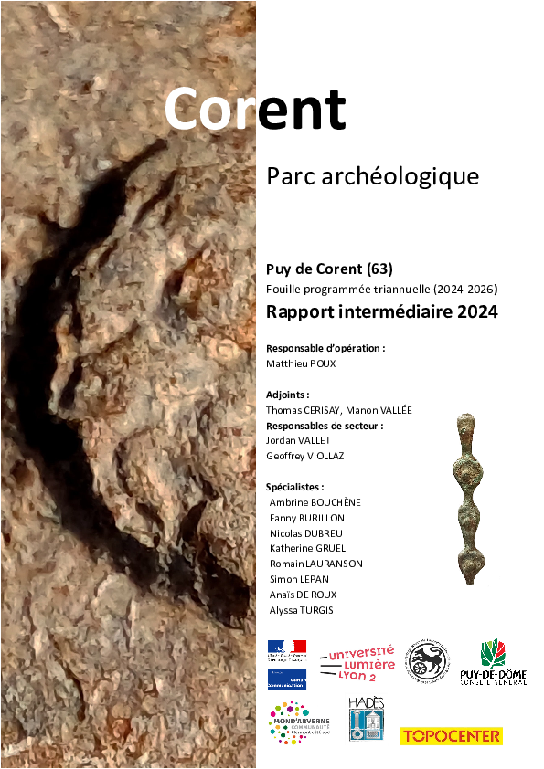 (PDF) Oppidum de Corent : rapport de fouille 2024