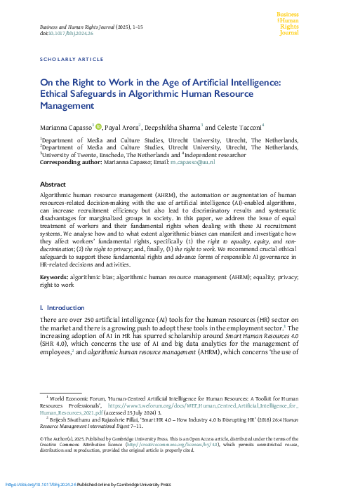 (PDF) On the right to work in the age of artificial intelligence ...