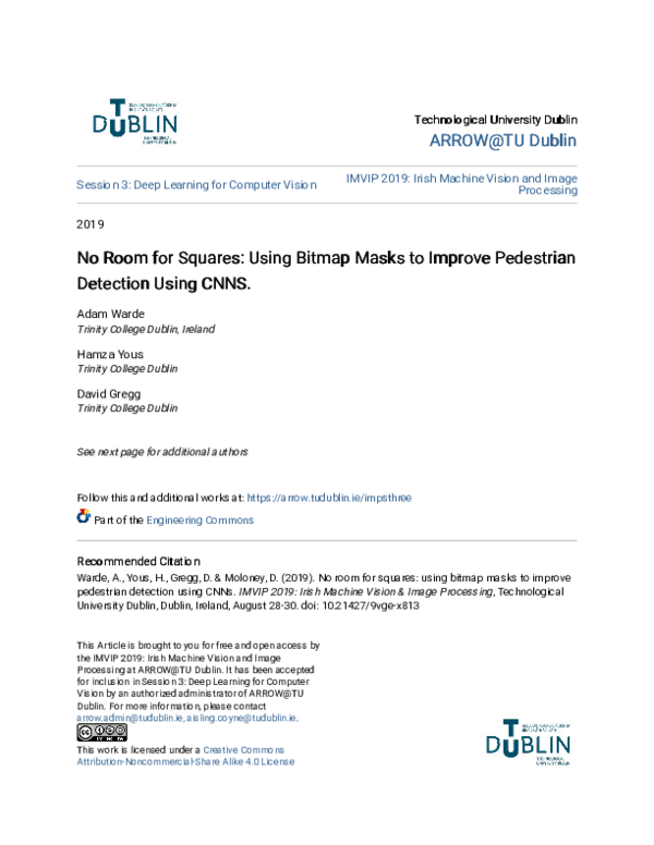 (PDF) No Room for Squares: Using Bitmap Masks to Improve Pedestrian ...