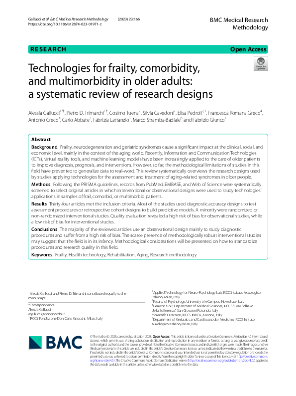 (PDF) Technologies for frailty, comorbidity, and multimorbidity in ...