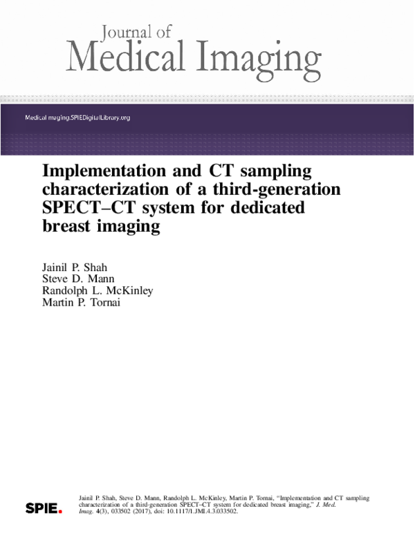 (PDF) Implementation and CT sampling characterization of a third ...