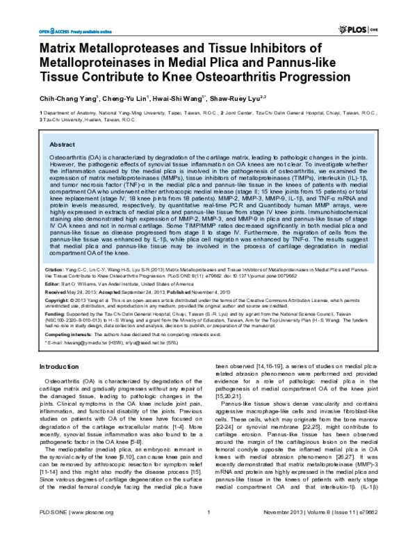 (PDF) Matrix Metalloproteases and Tissue Inhibitors of ...