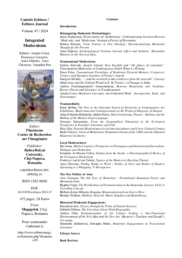 Pdf Integrated Modernisms