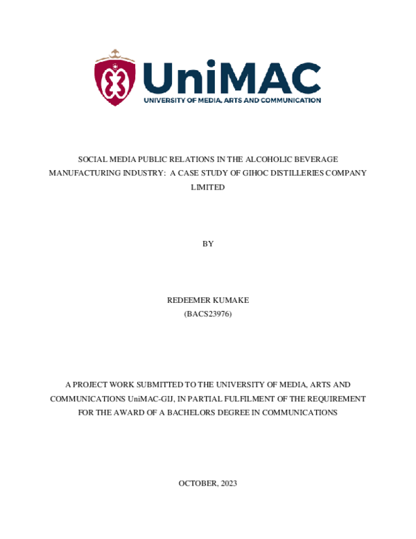 (PDF) BA communication Dissertation
