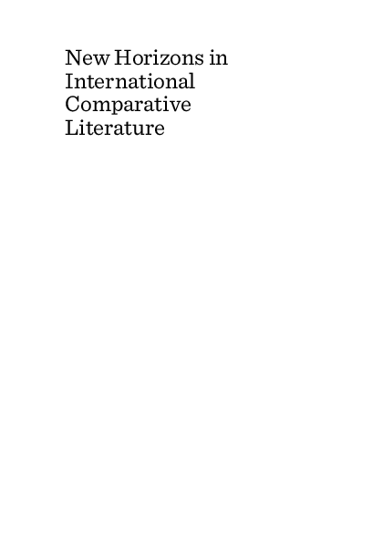 (PDF) New Horizons in International Comparative Literature 2024 PDF