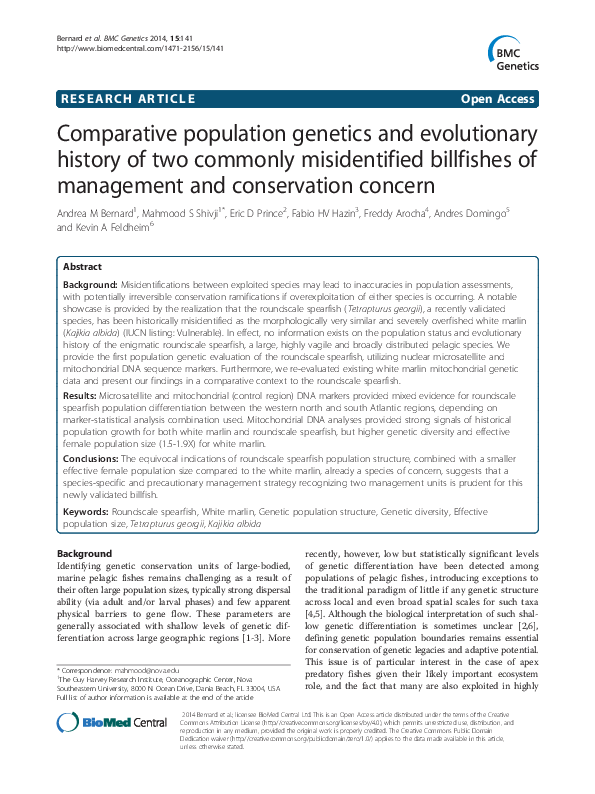 (PDF) Comparative population genetics and evolutionary history of two ...
