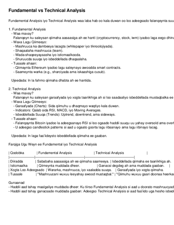 (PDF) Fundamental vs Technical Analysis Reportlab