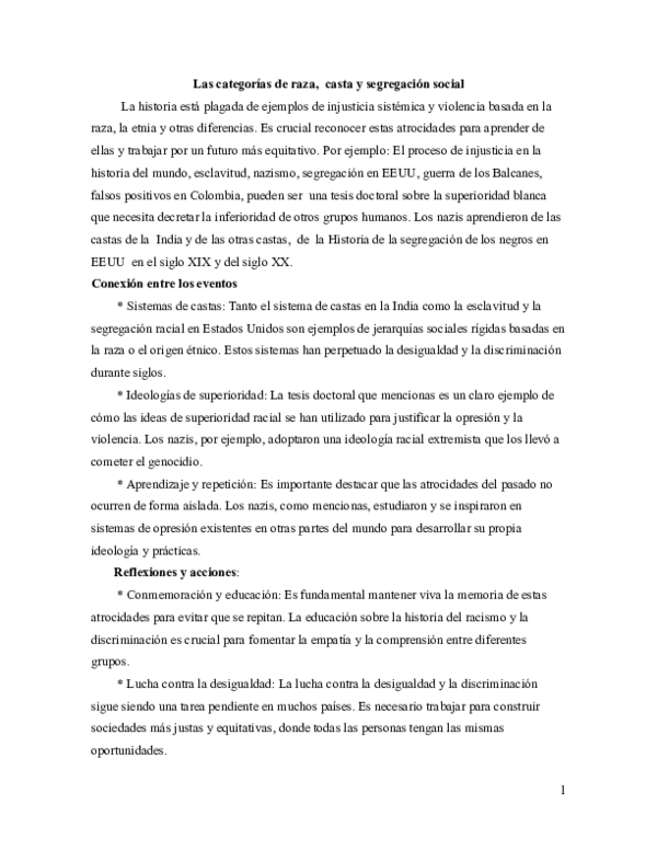 (PDF) LAS CATEGORIAS DE RAZA Y CASTA