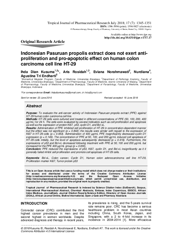 (PDF) Indonesian Pasuruan propolis extract does not exert ...