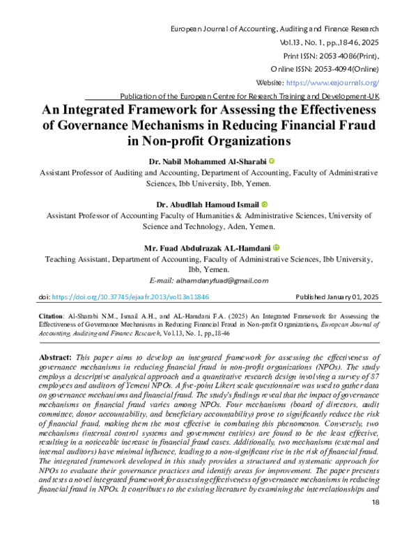 (PDF) An Integrated Framework for Assessing the Effectiveness of ...