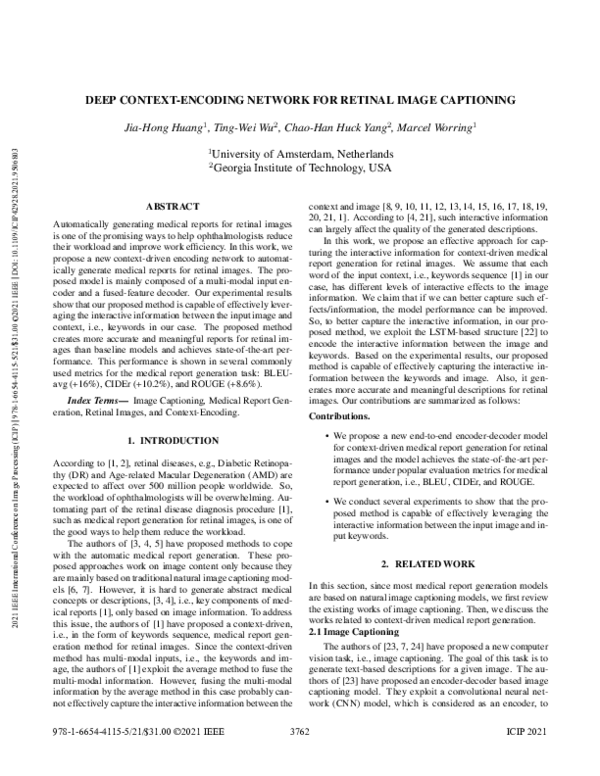 (PDF) Deep Context-Encoding Network For Retinal Image Captioning