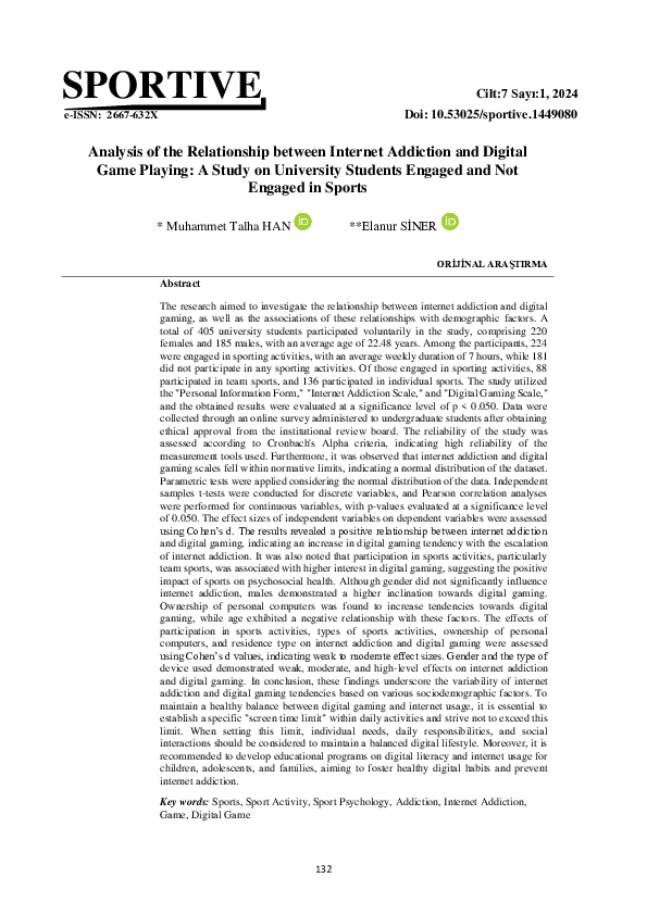 (PDF) Analysis of the Relationship between Internet Addiction and ...