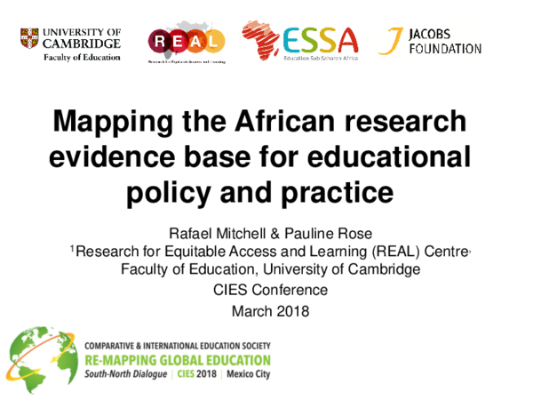 (PDF) Mapping the African research evidence base for educational policy ...