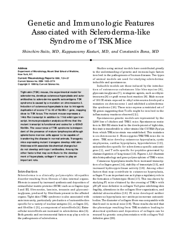(PDF) Genetic and immunologic features associated with scleroderma-like ...