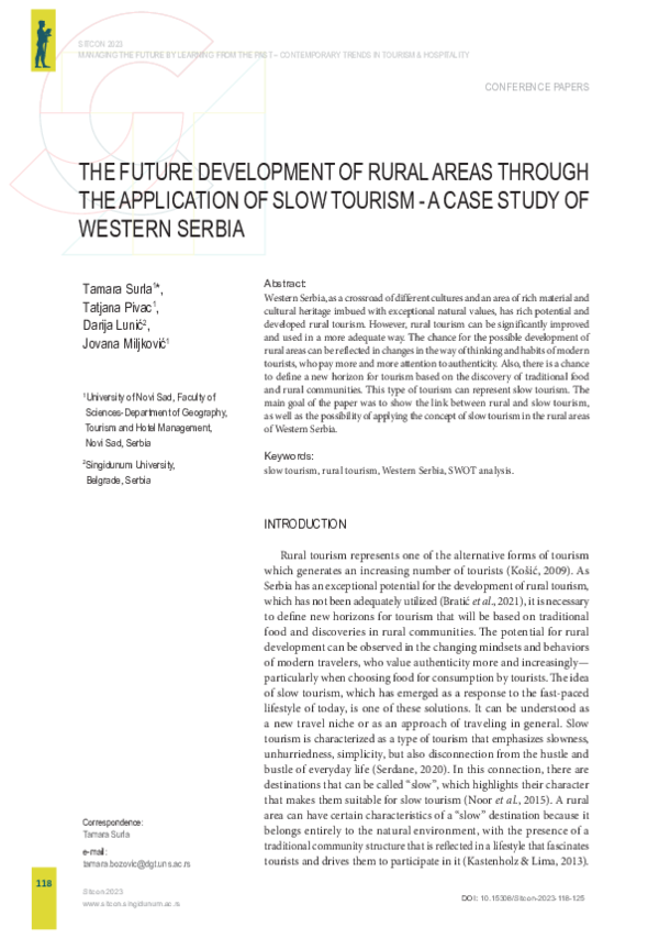 (PDF) The Future Development of Rural Areas through the Application of ...