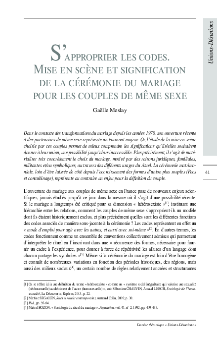 (PDF) S’approprier les codes. Mise en scène et signification de la ...