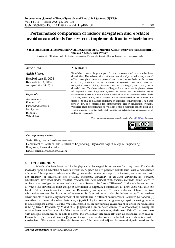 (PDF) Performance comparison of indoor navigation and obstacle ...