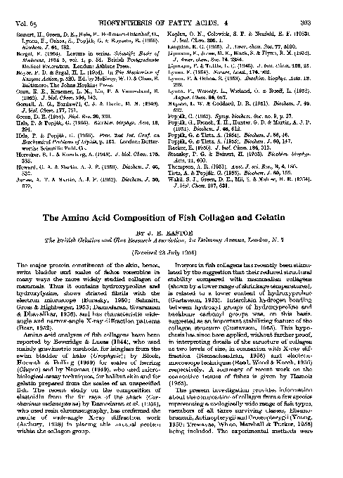 (PDF) The amino acid composition of fish collagen and gelatin