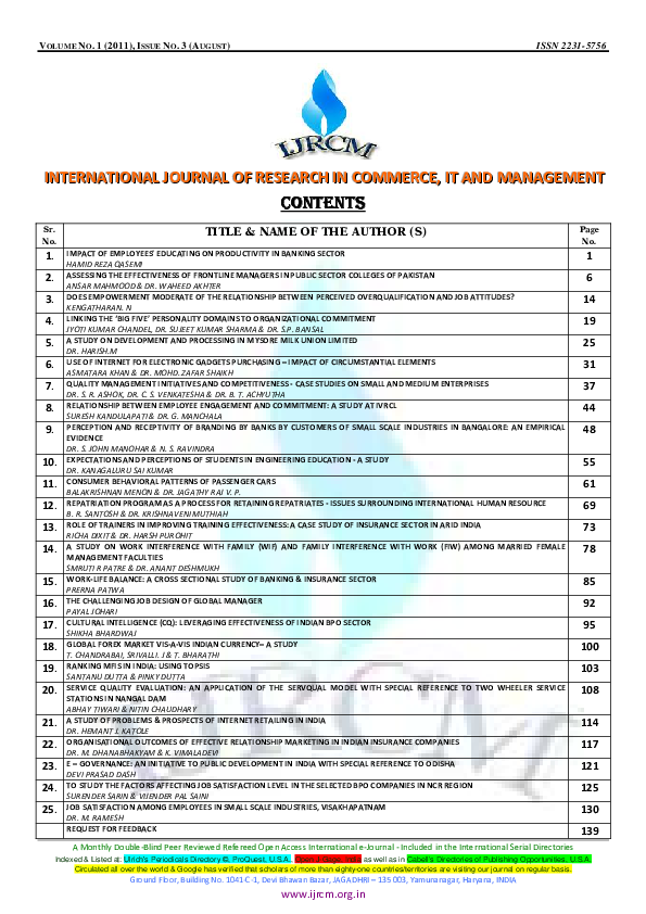 (PDF) Service Quality Evaluation: An Application of the Servqual Model ...
