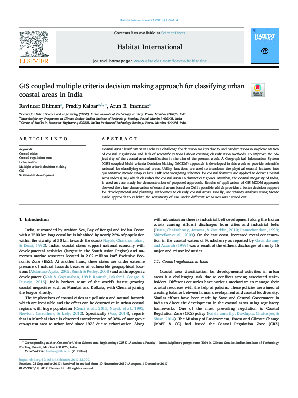 (PDF) GIS coupled multiple criteria decision making approach for ...