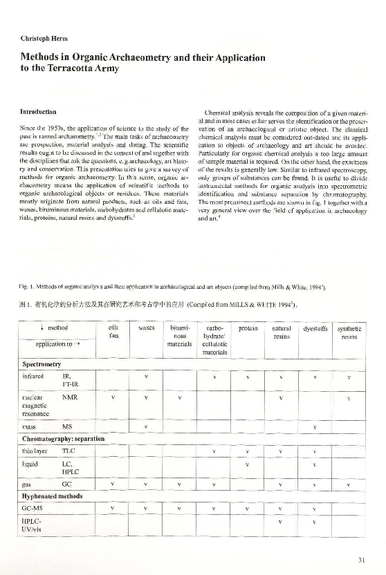 (PDF) Methods in Organic Archaeometry and their Application to the ...