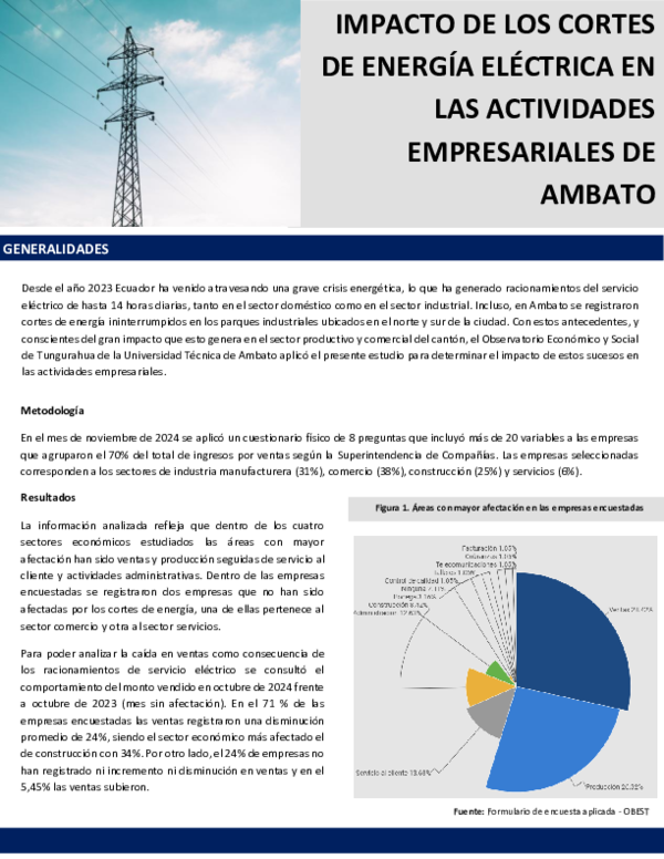 (PDF) Impacto de los cortes de energía eléctrica en las actividades ...