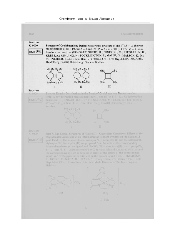 (PDF) ChemInform Abstract: Structure of Cyclobutadiene Derivatives