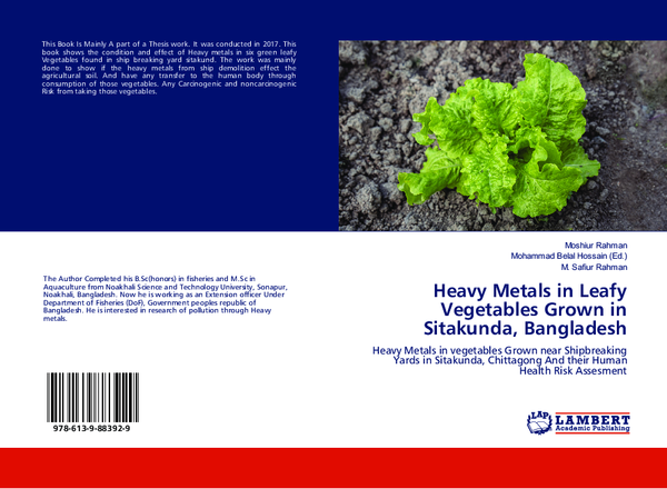(PDF) Heavy Metals in Leavy Vegetables Grown in Sitakunda, Bangladesh