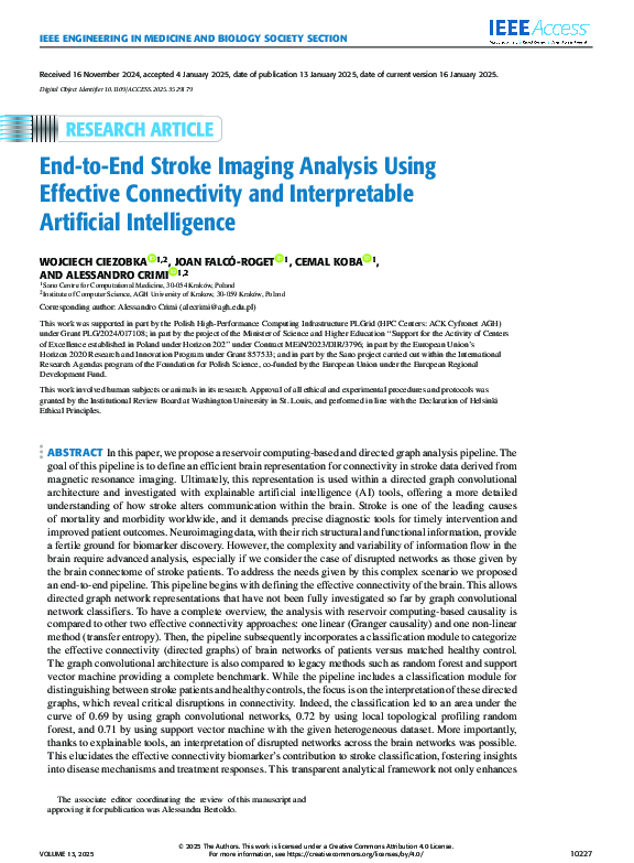 (PDF) End-to-end Stroke Imaging Analysis using Effective Connectivity ...