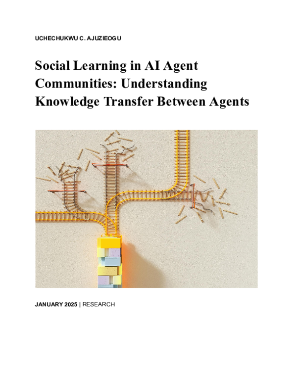 (PDF) Social Learning in AI Agent Communities: Understanding Knowledge ...