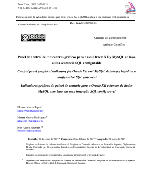 (PDF) Installation of Oracle, SQL Server and MySQL