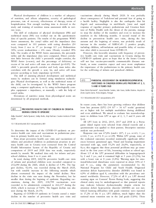 (PDF) 470 Parental assessment on neurodevelopmental outcomes in ...
