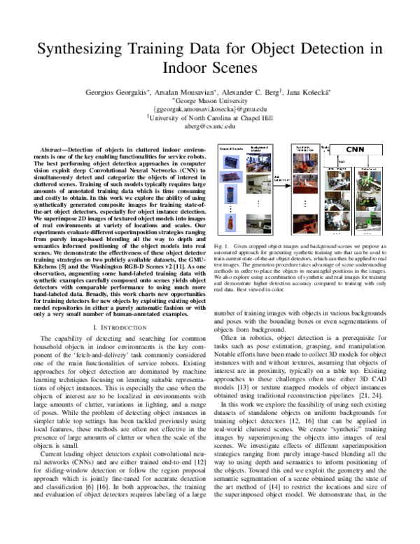 (PDF) Synthesizing Training Data for Object Detection in Indoor Scenes