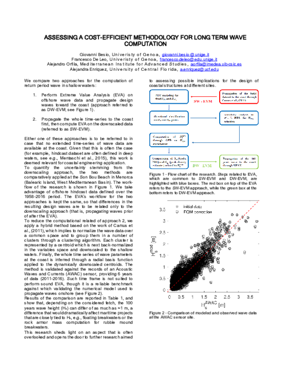 (PDF) Assessing a Cost-Efficient Methodology for Long Term Wave Computation