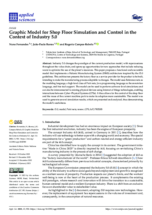 (PDF) Graphic Model for Shop Floor Simulation and Control in the ...