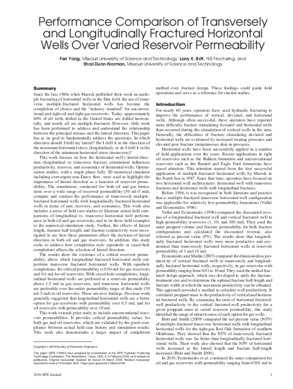 (PDF) Performance Comparison of Transversely and Longitudinally ...