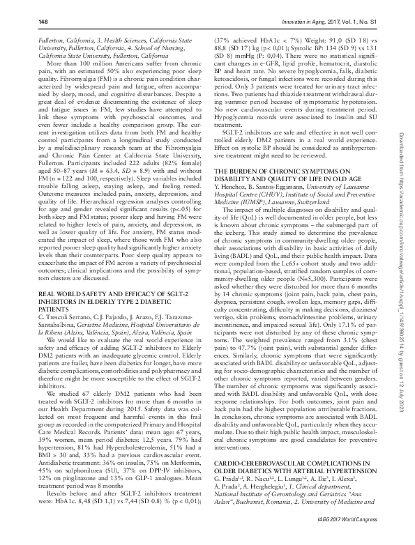 (PDF) Real World Safety and Efficacy of SGLT-2 Inhibitors in Elderly ...